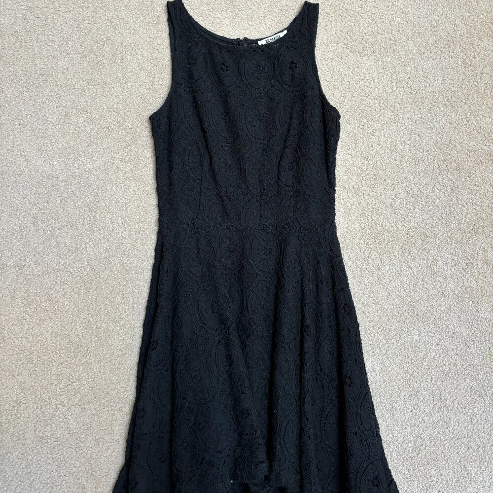 Nordstrom size 0, black lacy dress. Only worn once!